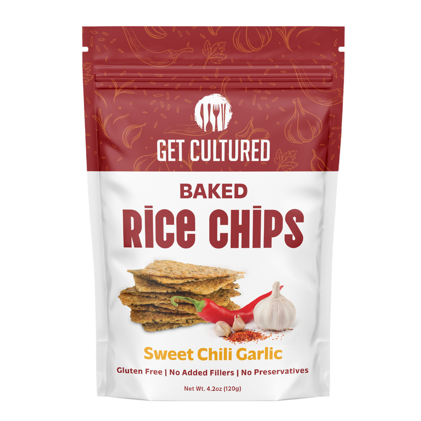 Sweet Chili Garlic Rice Chips (Pack of 3)