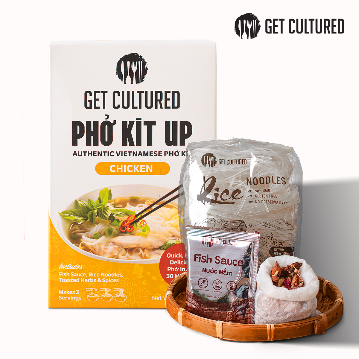 3 Serving DIY Chicken Phở Kit